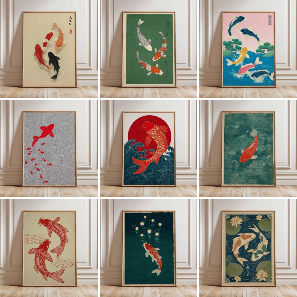 Plakat z japońskim karpiem Koi – Japanese Zen Lifestyle recenzja i cena
