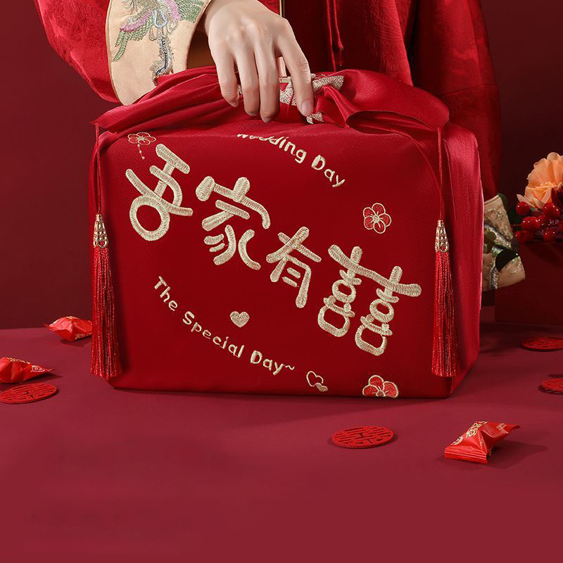 Chińska czerwona chustka furos – Furoshiki Wrap Cloth recenzja i cena